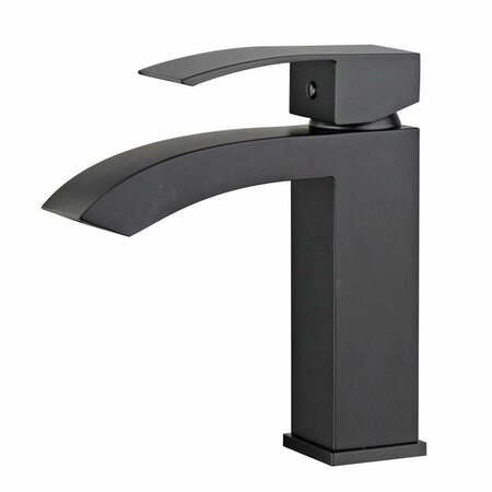 COMFORTCORRECT 2 x 5.1 x 7 in. Cordoba Single Handle Bathroom Vanity Faucet New Black CO2805586